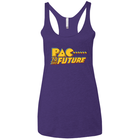 T-Shirts Purple / X-Small Pac to the Future Women's Triblend Racerback Tank