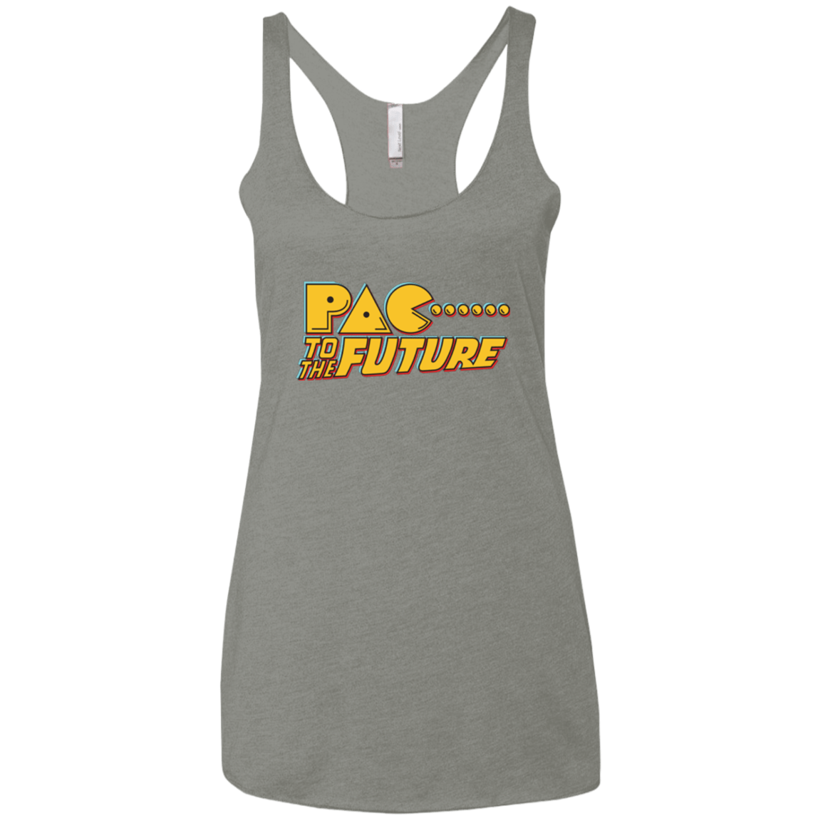 T-Shirts Venetian Grey / X-Small Pac to the Future Women's Triblend Racerback Tank