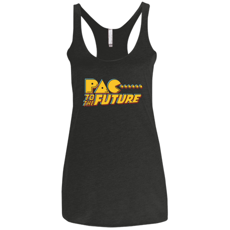 T-Shirts Vintage Black / X-Small Pac to the Future Women's Triblend Racerback Tank