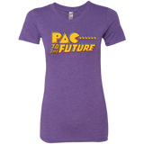 T-Shirts Purple Rush / Small Pac to the Future Women's Triblend T-Shirt