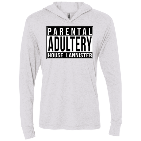 T-Shirts Heather White / X-Small PARENTAL Triblend Long Sleeve Hoodie Tee