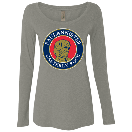 T-Shirts Venetian Grey / Small Paulannister Women's Triblend Long Sleeve Shirt