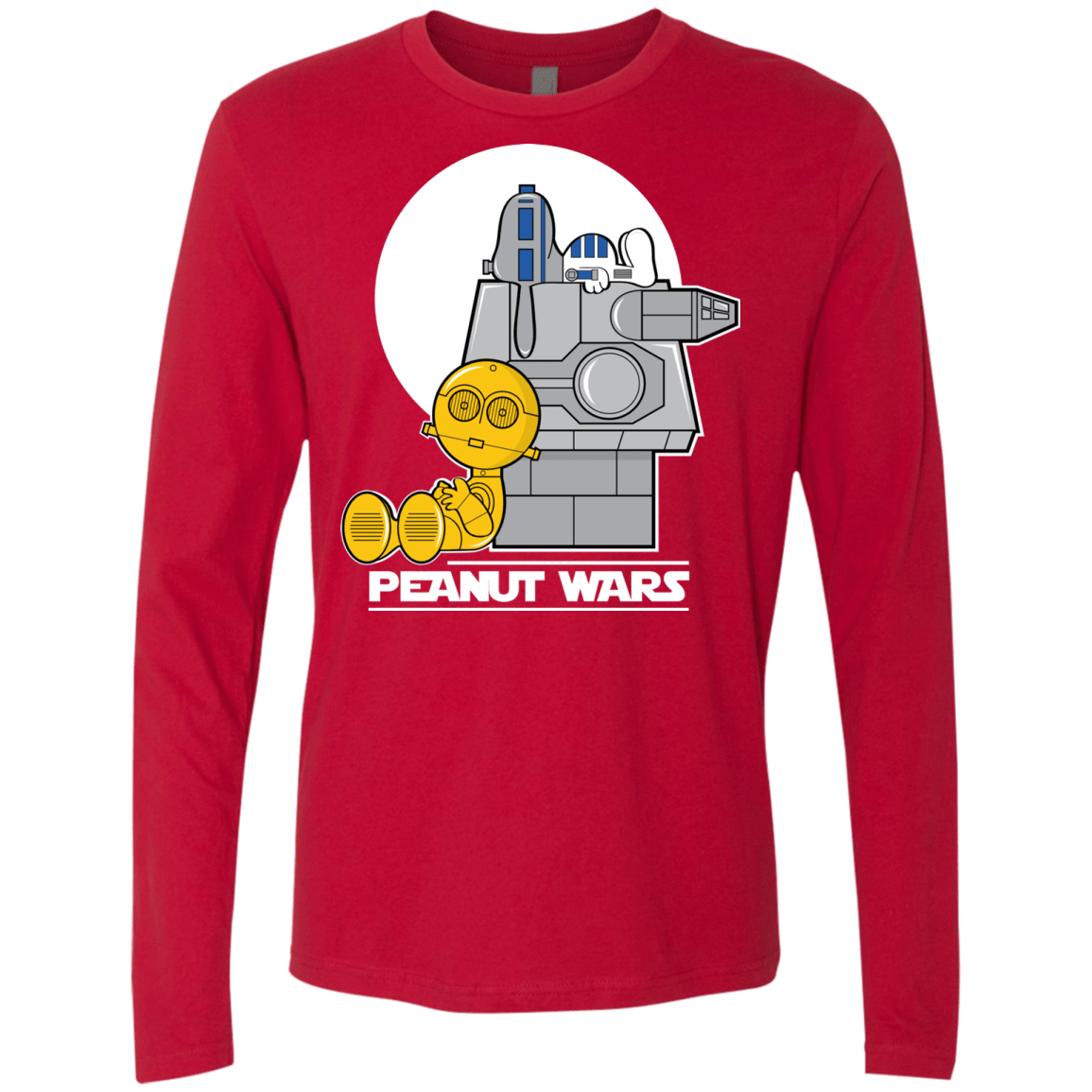 T-Shirts Red / Small Peanut Wars Men's Premium Long Sleeve