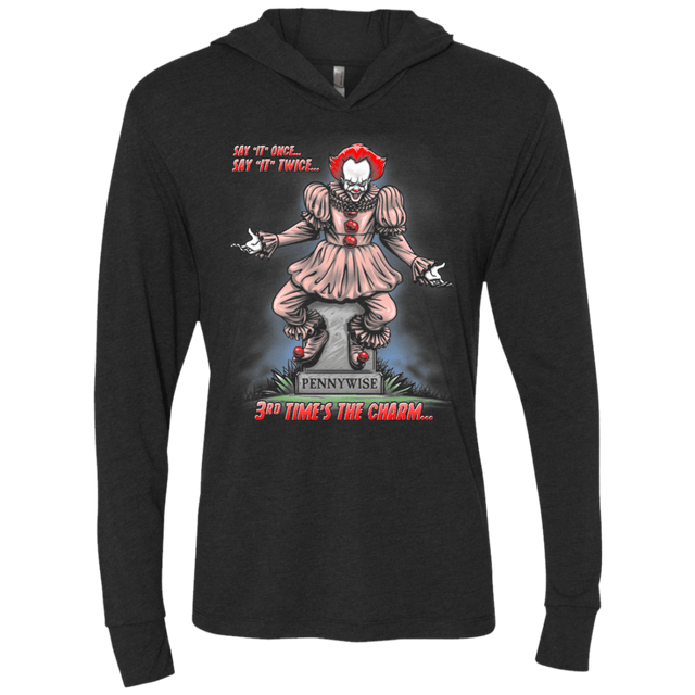 T-Shirts Vintage Black / X-Small Pennywise the Dancing Clown Triblend Long Sleeve Hoodie Tee