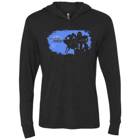 T-Shirts Vintage Black / X-Small Pharah Triblend Long Sleeve Hoodie Tee