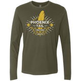 T-Shirts Military Green / Small Phoenix Tail Men's Premium Long Sleeve