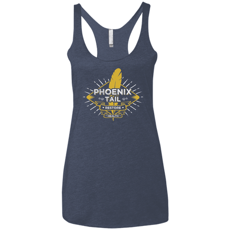 T-Shirts Vintage Navy / X-Small Phoenix Tail Women's Triblend Racerback Tank
