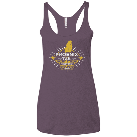 T-Shirts Vintage Purple / X-Small Phoenix Tail Women's Triblend Racerback Tank