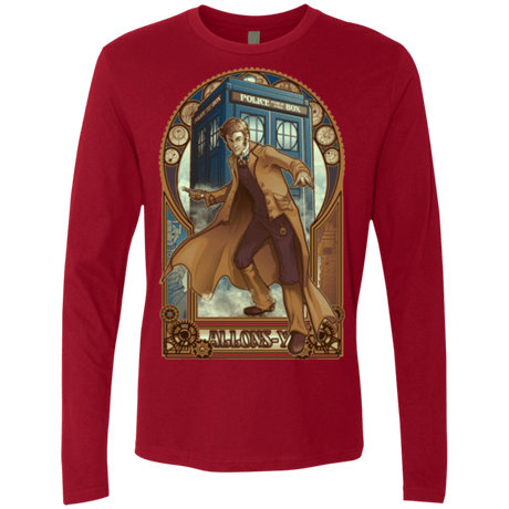 T-Shirts Cardinal / Small Physicker Whom Men's Premium Long Sleeve