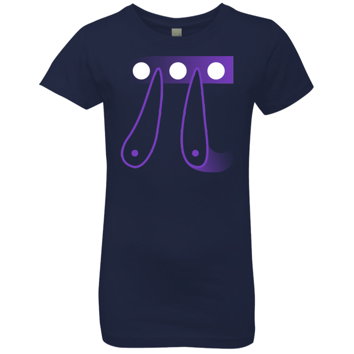 T-Shirts Midnight Navy / YXS Pi Ball Girls Premium T-Shirt