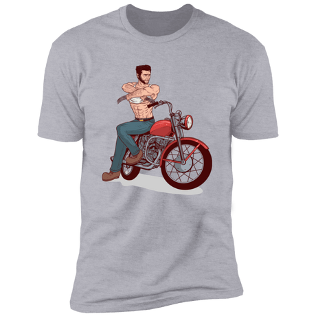 T-Shirts Heather Grey / S Pin-up Wolverine Men's Premium T-Shirt