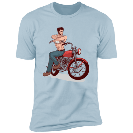 T-Shirts Light Blue / S Pin-up Wolverine Men's Premium T-Shirt