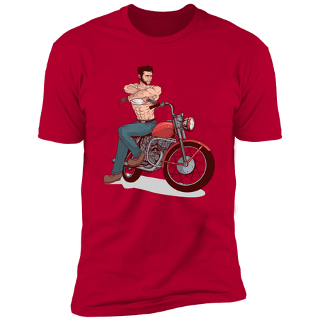 T-Shirts Red / S Pin-up Wolverine Men's Premium T-Shirt