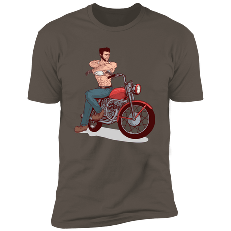 T-Shirts Warm Grey / S Pin-up Wolverine Men's Premium T-Shirt