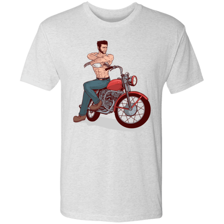 T-Shirts Heather White / S Pin-up Wolverine Men's Triblend T-Shirt