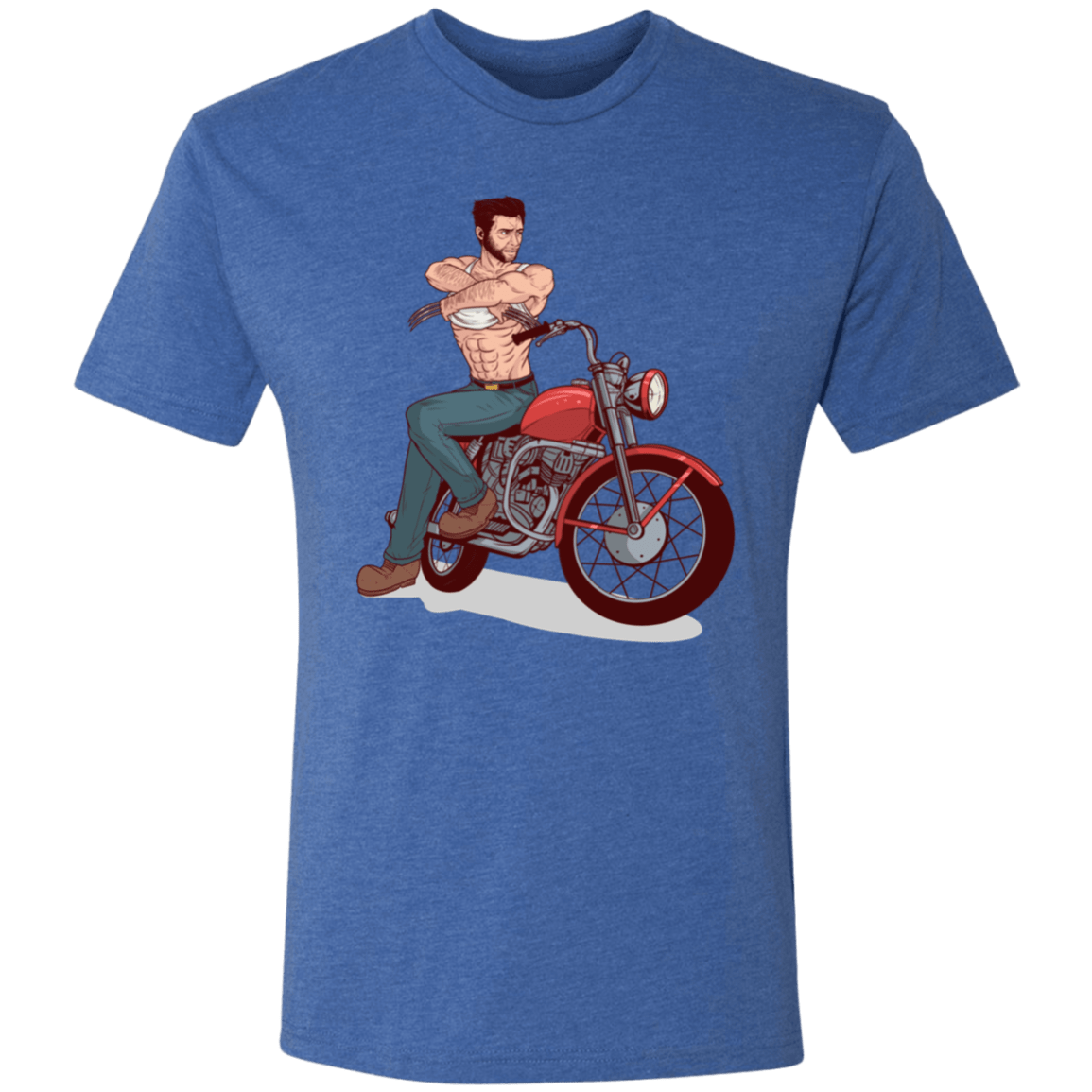 T-Shirts Vintage Royal / S Pin-up Wolverine Men's Triblend T-Shirt