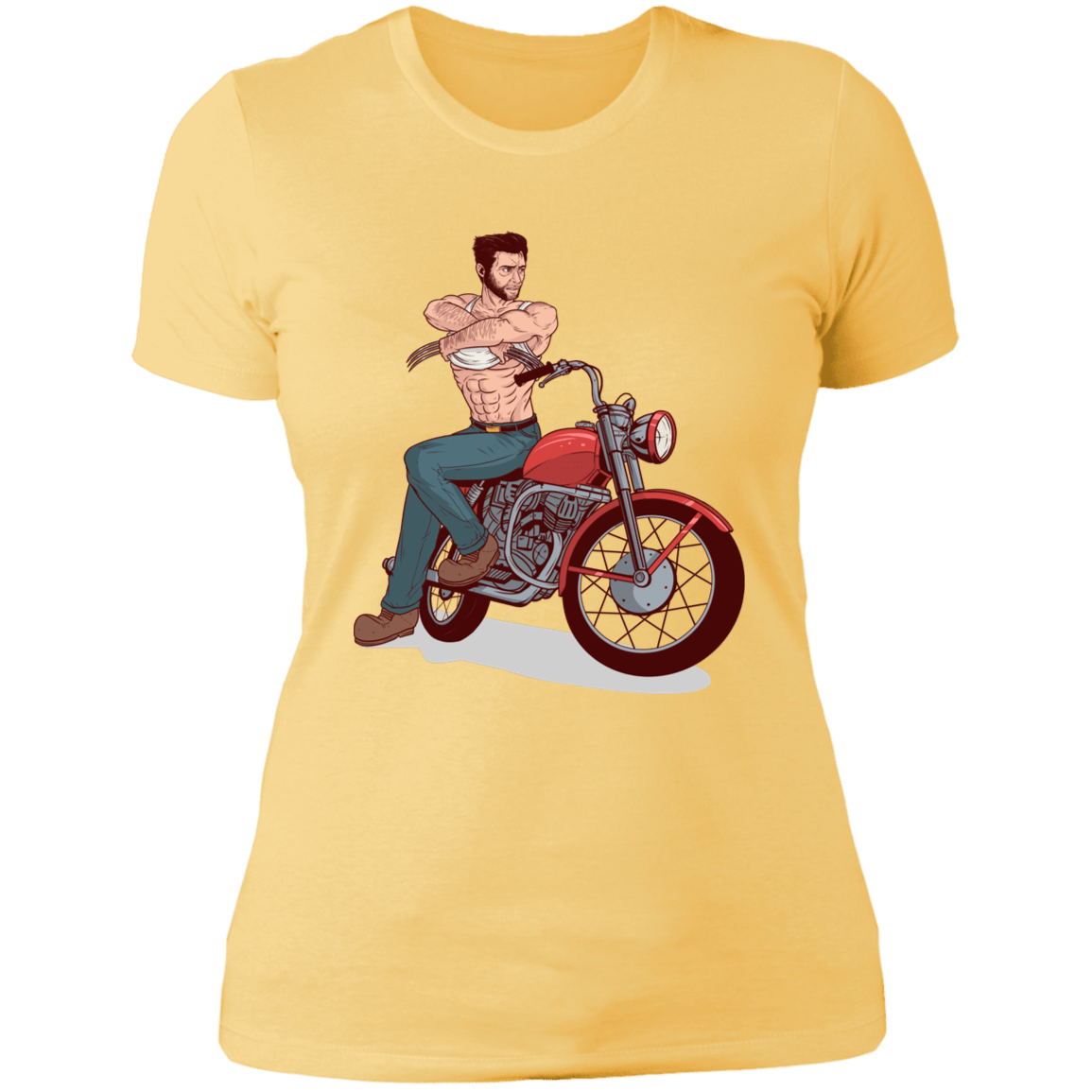 T-Shirts Banana Cream/ / S Pin-up Wolverine Women's Premium T-Shirt
