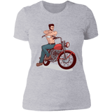 T-Shirts Heather Grey / S Pin-up Wolverine Women's Premium T-Shirt