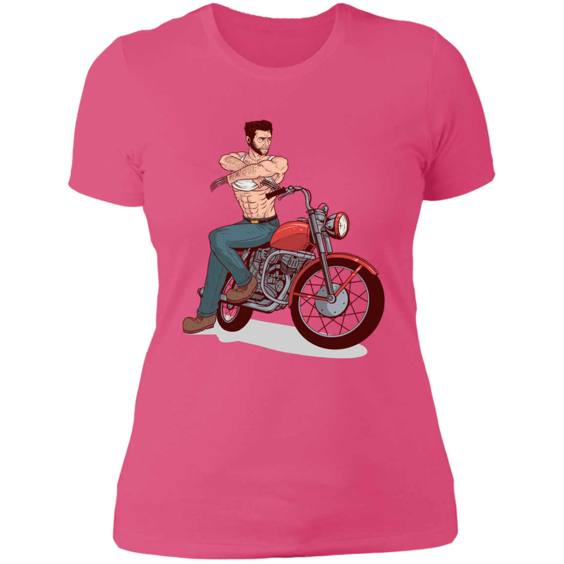 T-Shirts Hot Pink / S Pin-up Wolverine Women's Premium T-Shirt