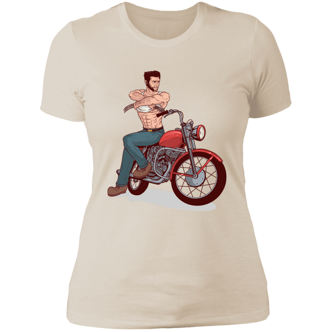 T-Shirts Ivory/ / S Pin-up Wolverine Women's Premium T-Shirt