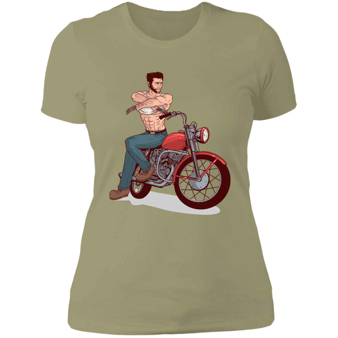 T-Shirts Light Olive / S Pin-up Wolverine Women's Premium T-Shirt