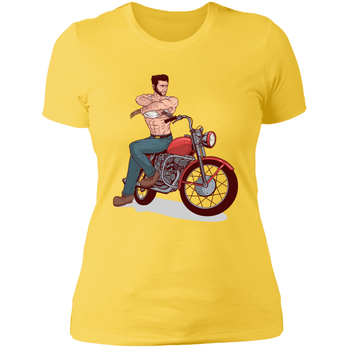 T-Shirts Vibrant Yellow / S Pin-up Wolverine Women's Premium T-Shirt