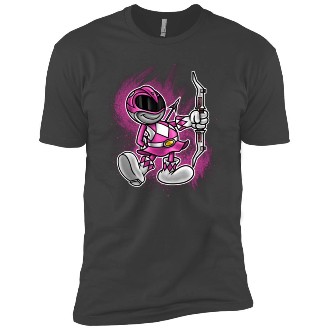T-Shirts Heavy Metal / YXS Pink Ranger Artwork Boys Premium T-Shirt