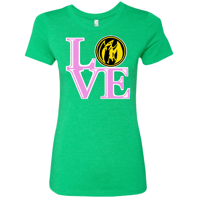 T-Shirts Envy / Small Pink Ranger LOVE Women's Triblend T-Shirt