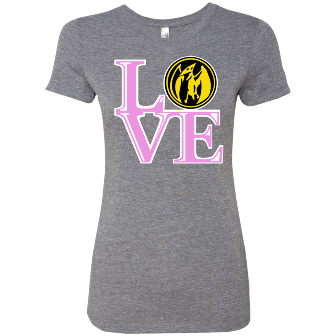 T-Shirts Premium Heather / Small Pink Ranger LOVE Women's Triblend T-Shirt