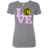 T-Shirts Premium Heather / Small Pink Ranger LOVE Women's Triblend T-Shirt