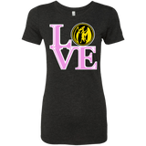 T-Shirts Vintage Black / Small Pink Ranger LOVE Women's Triblend T-Shirt