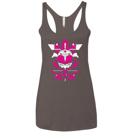 T-Shirts Macchiato / X-Small Pink Ranger Women's Triblend Racerback Tank