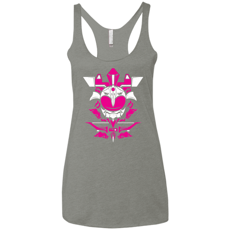 T-Shirts Venetian Grey / X-Small Pink Ranger Women's Triblend Racerback Tank
