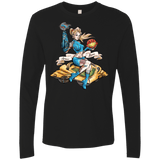 T-Shirts Black / Small PINUP SAMUS Men's Premium Long Sleeve