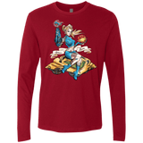 T-Shirts Cardinal / Small PINUP SAMUS Men's Premium Long Sleeve