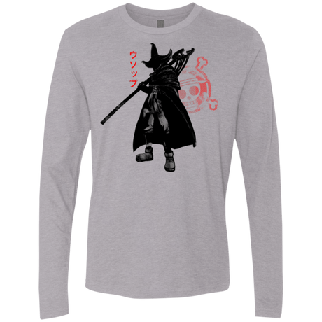 T-Shirts Heather Grey / Small Pirate sniper Men's Premium Long Sleeve
