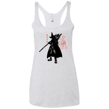 T-Shirts Heather White / X-Small Pirate sniper Women's Triblend Racerback Tank