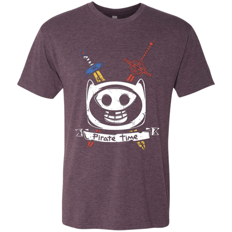 T-Shirts Vintage Purple / Small Pirate Time Men's Triblend T-Shirt