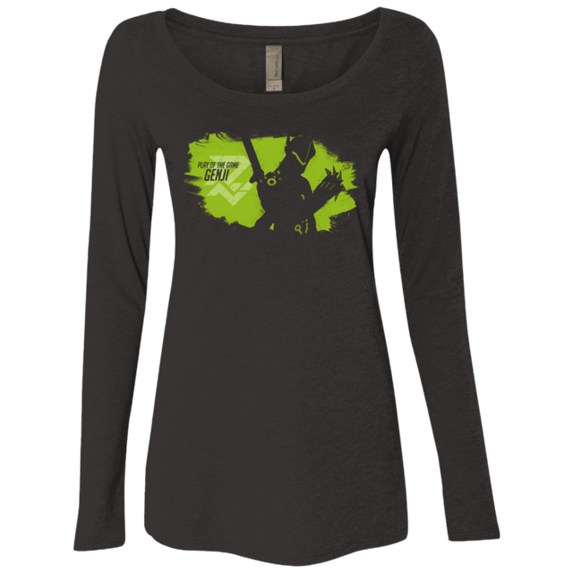 T-Shirts Vintage Black / Small Play of the Game Genji Women's Triblend Long Sleeve Shirt