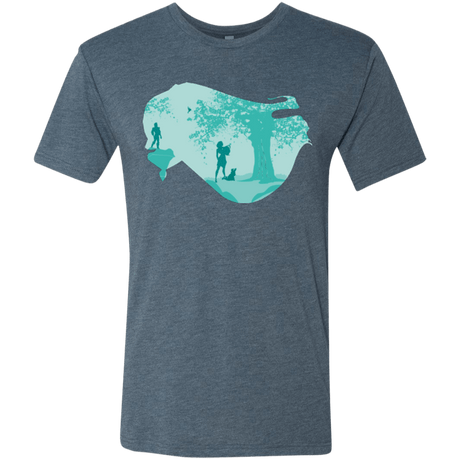 T-Shirts Indigo / Small Poca Portrait Pop Men's Triblend T-Shirt