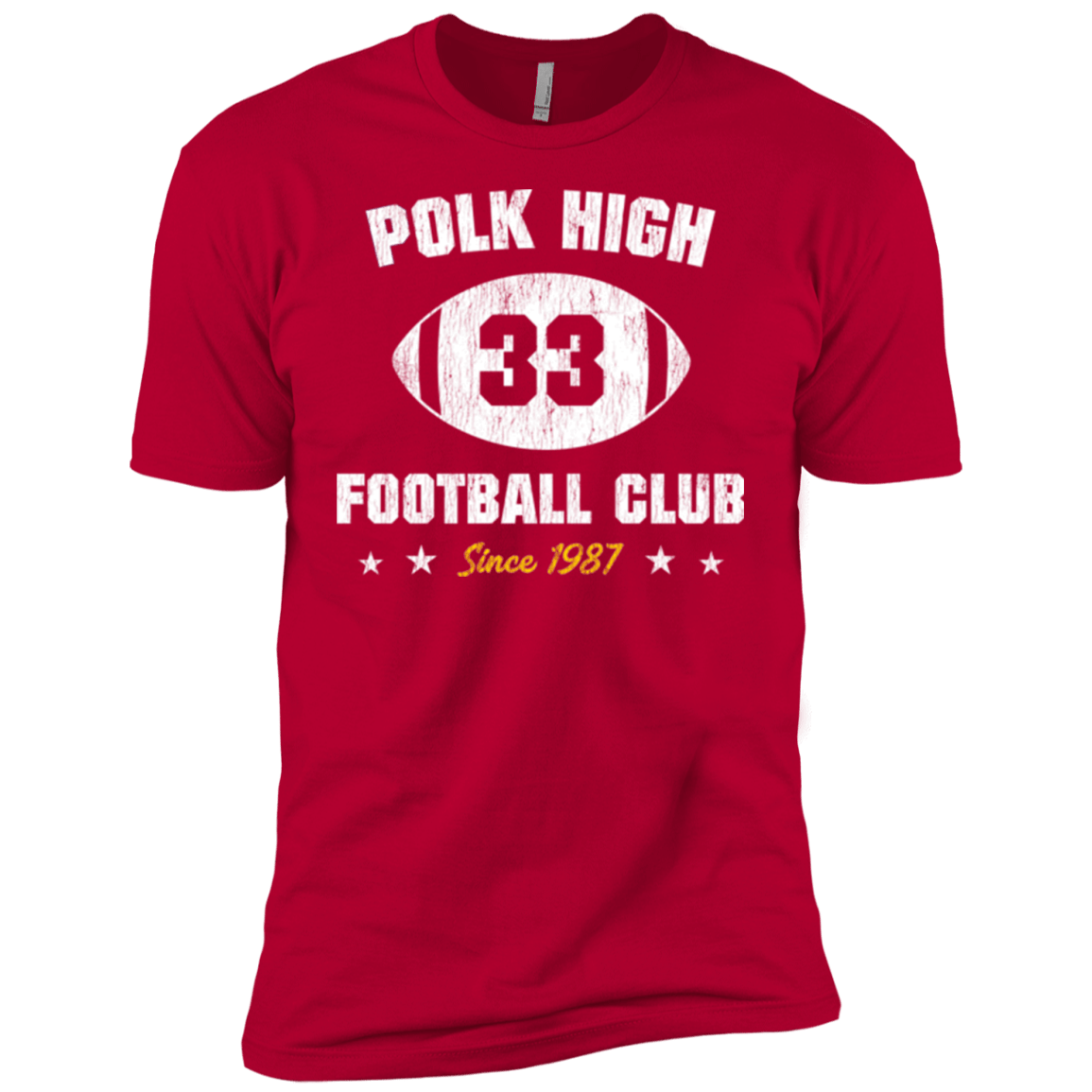 T-Shirts Red / YXS Polk High Football Boys Premium T-Shirt