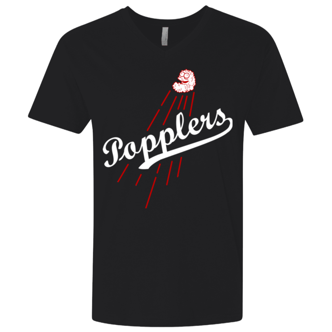 T-Shirts Black / X-Small Popplers Men's Premium V-Neck