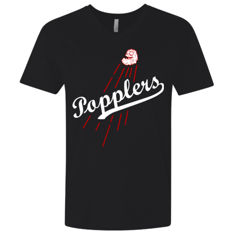 T-Shirts Black / X-Small Popplers Men's Premium V-Neck