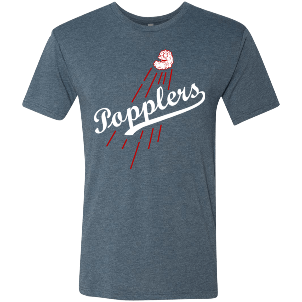 T-Shirts Indigo / Small Popplers Men's Triblend T-Shirt