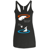 T-Shirts Vintage Black / X-Small Portal guide Women's Triblend Racerback Tank