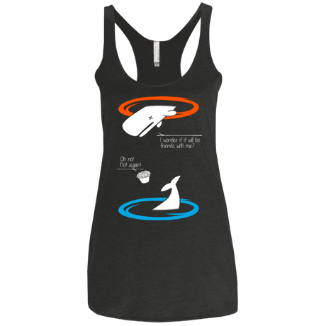 T-Shirts Vintage Black / X-Small Portal guide Women's Triblend Racerback Tank