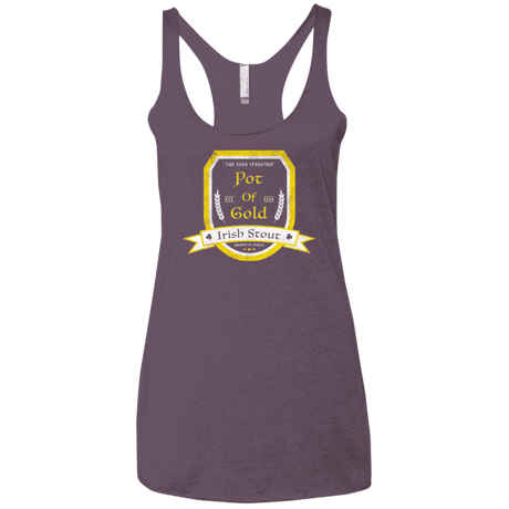 T-Shirts Vintage Purple / X-Small Pot of Gold Irish Stout Women's Triblend Racerback Tank