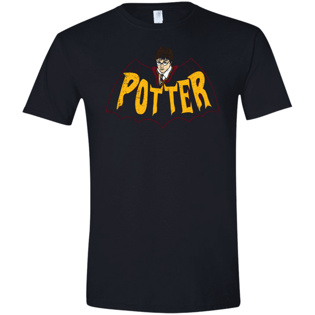 T-Shirts Black / X-Small Potter Men's Semi-Fitted Softstyle