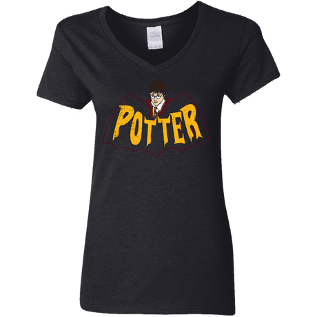 T-Shirts Black / S Potter Women's V-Neck T-Shirt