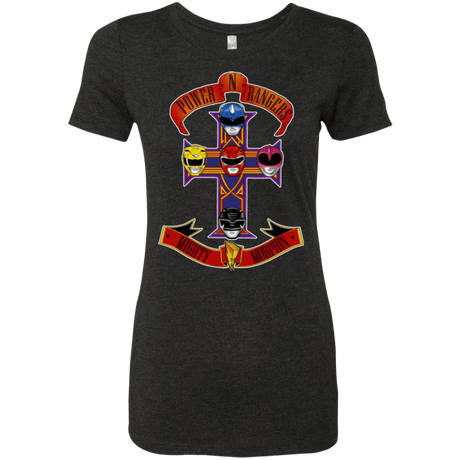 T-Shirts Vintage Black / Small Power N Rangers Women's Triblend T-Shirt
